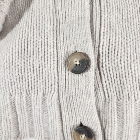 Brandy Melville Wool Blend Sweater Women Small Cream Cardigan Girl - Picture 2 of 9